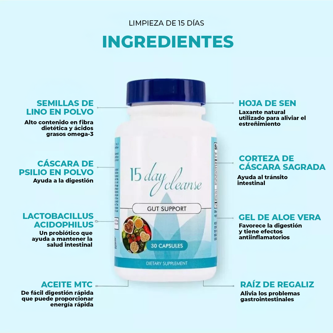 Detox - Limpieza de 15 Días (Compra 1 Lleva 1 Gratis)