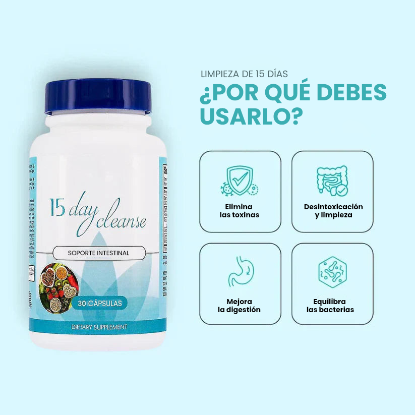 Detox - Limpieza de 15 Días (Compra 1 Lleva 1 Gratis)